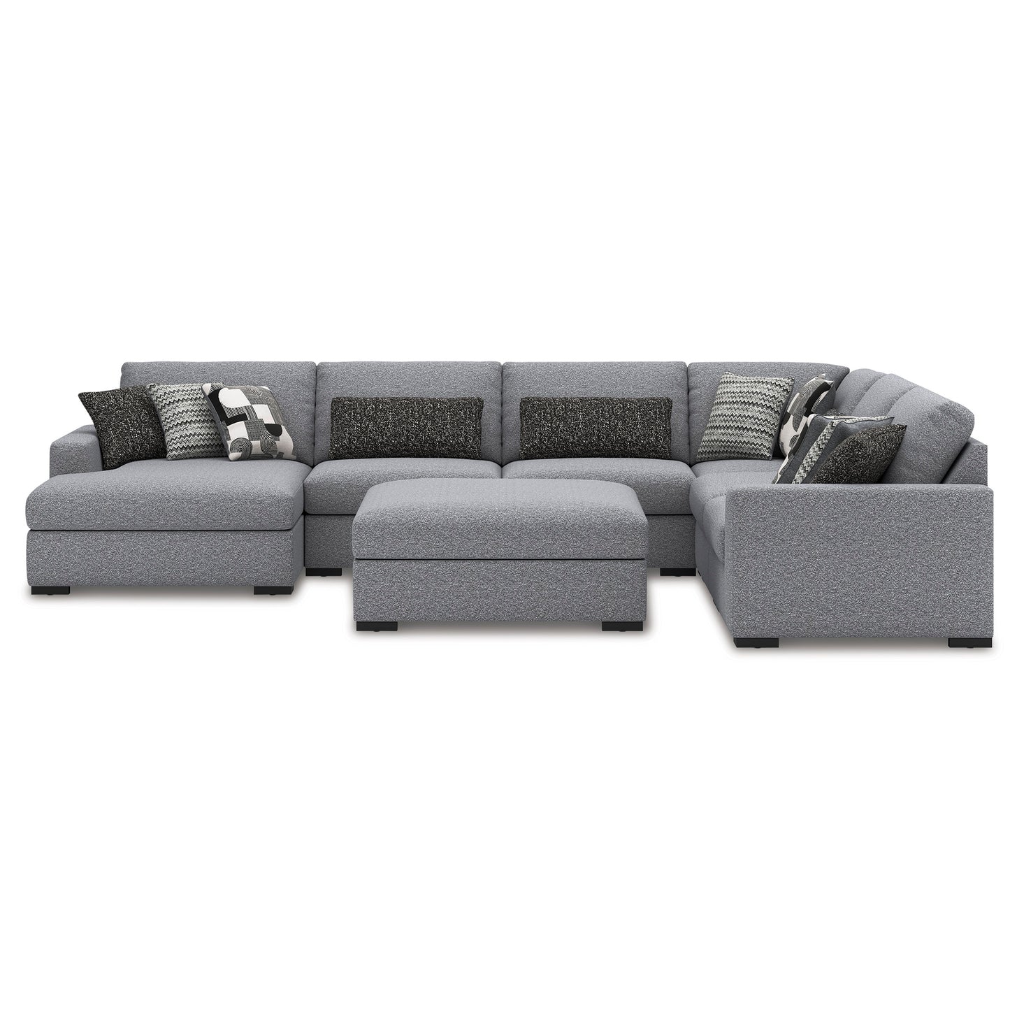 Muir 6 Piece Sectional with Chaise and Ottoman