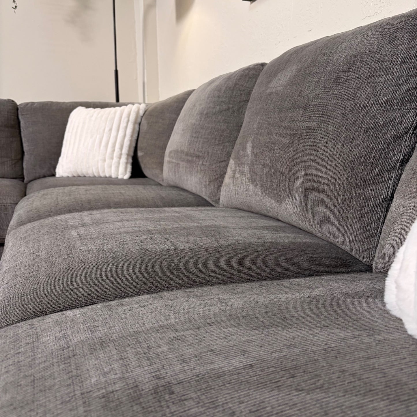 Living Spaces Gray Sectional