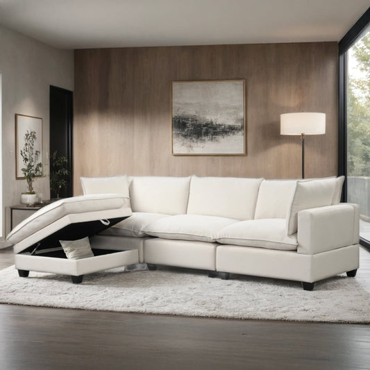 Cloud Modular Sectional - 4 Piece Sand