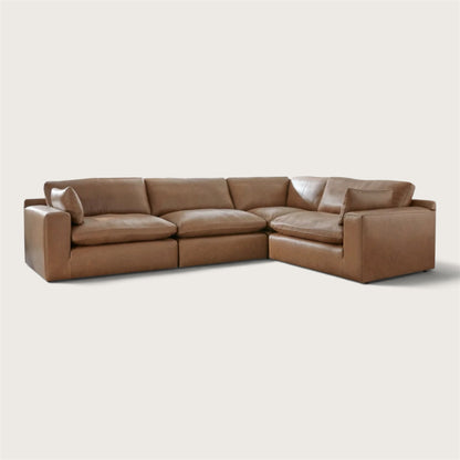 Belvedere 4-Piece Leather Modular Sectional