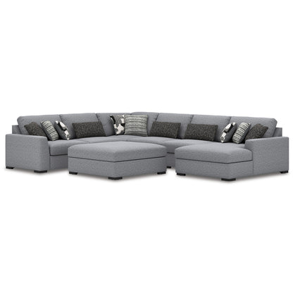Muir 6 Piece Sectional with Chaise and Ottoman