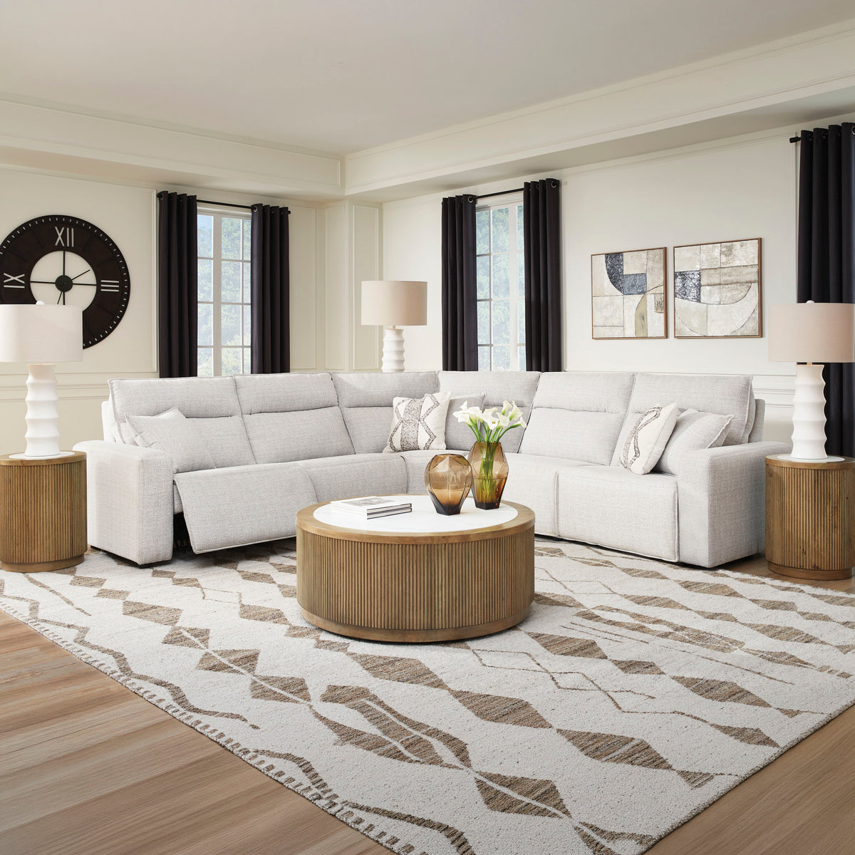 Maverick 5-Piece Dual Power Reclining Sectional