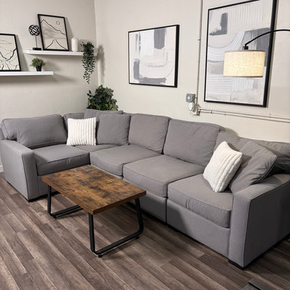 Gray 5 Piece Modular Sectional