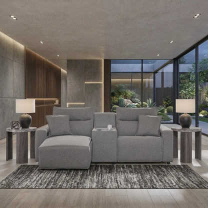 Maverick 3-Piece Power Reclining Sectional with Chaise and Console