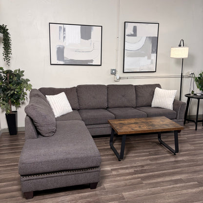 Dark Gray L Sectional