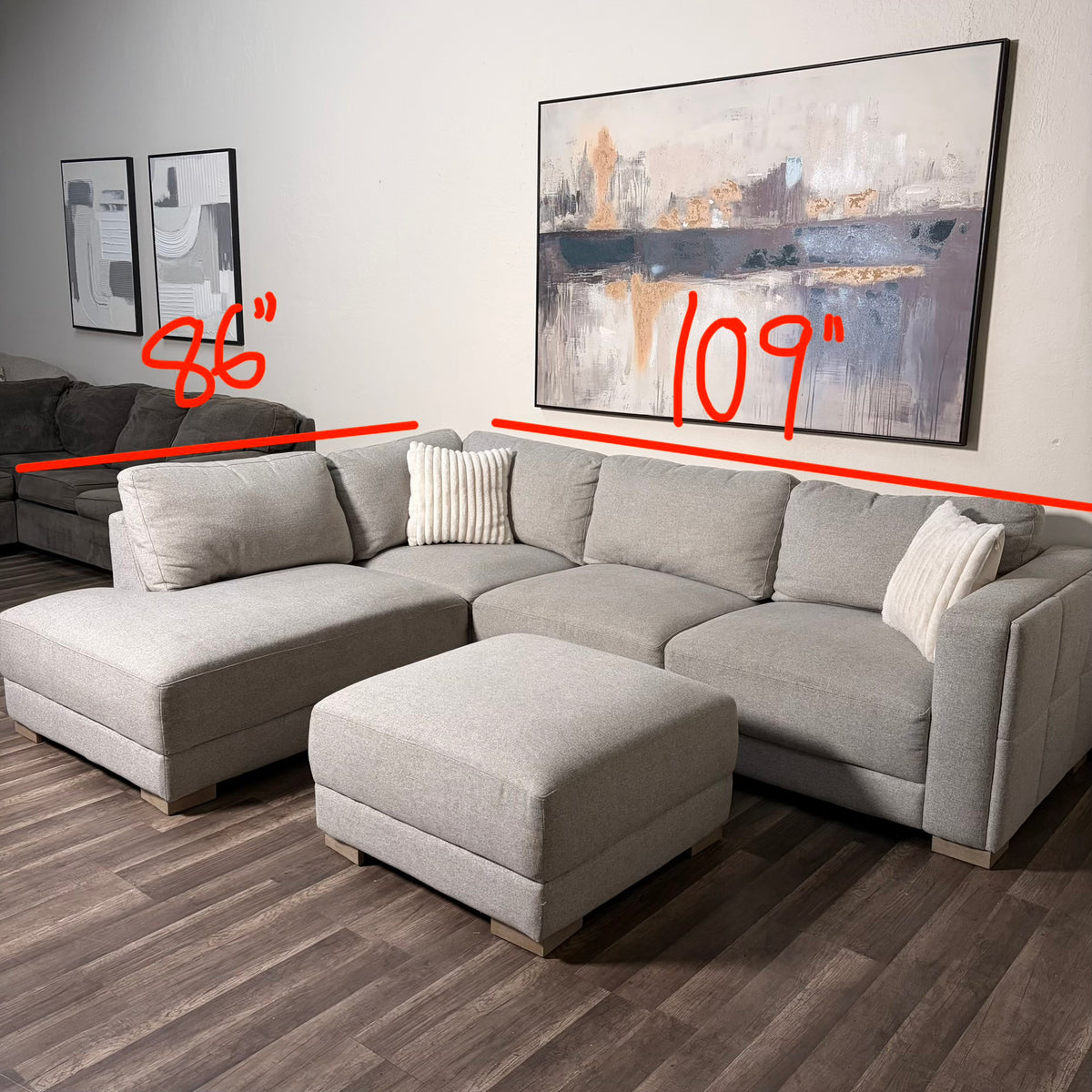 Thomasville Sectional with Ottoman