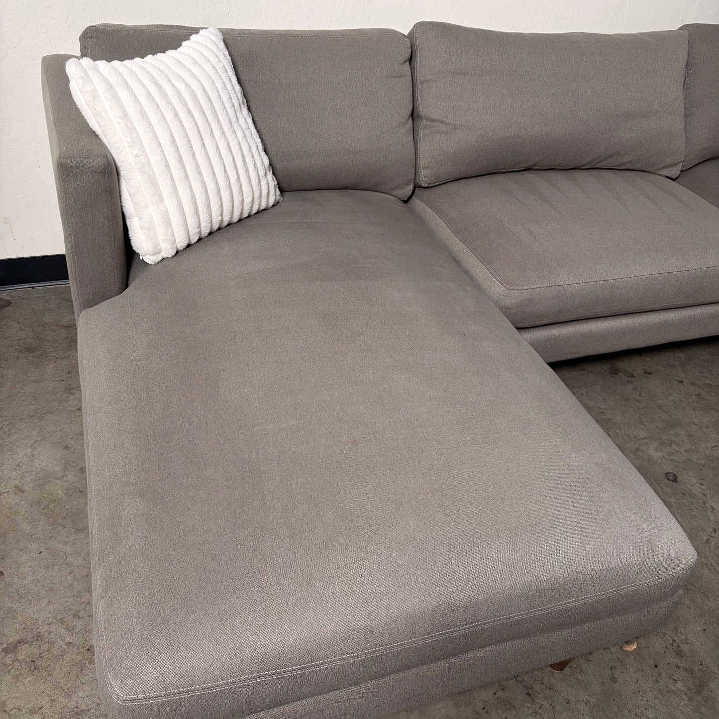 Room & Board Gray L Shaped Sectional