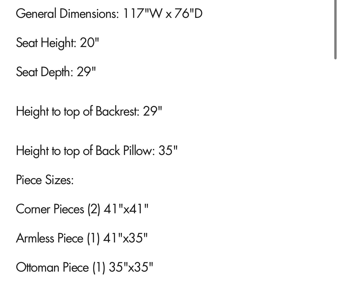 Cloud Modular Sectional - 4 Piece Sand