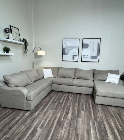 Living Spaces Oversized Beige Sectional