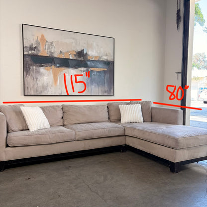 Plush L Shaped Sectional