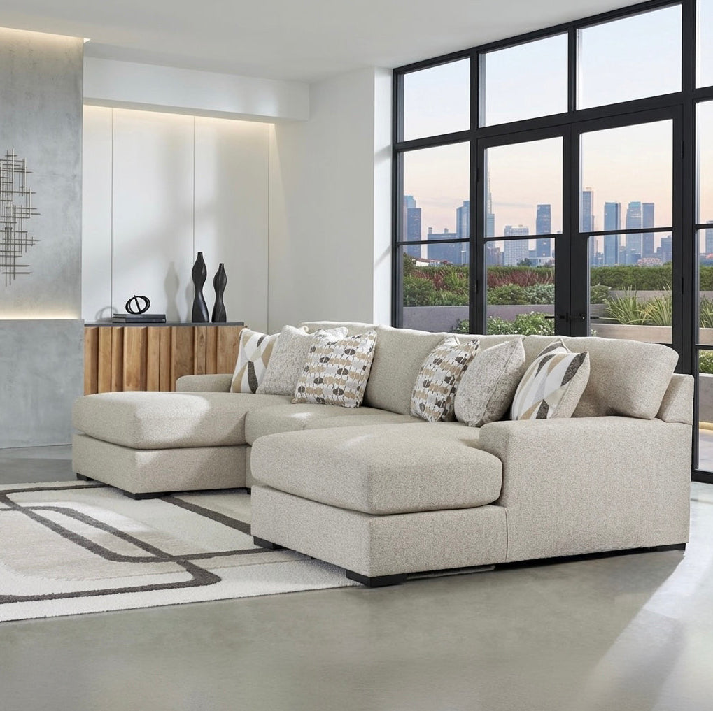 Trinity 3-Piece Double Chaise Sectional