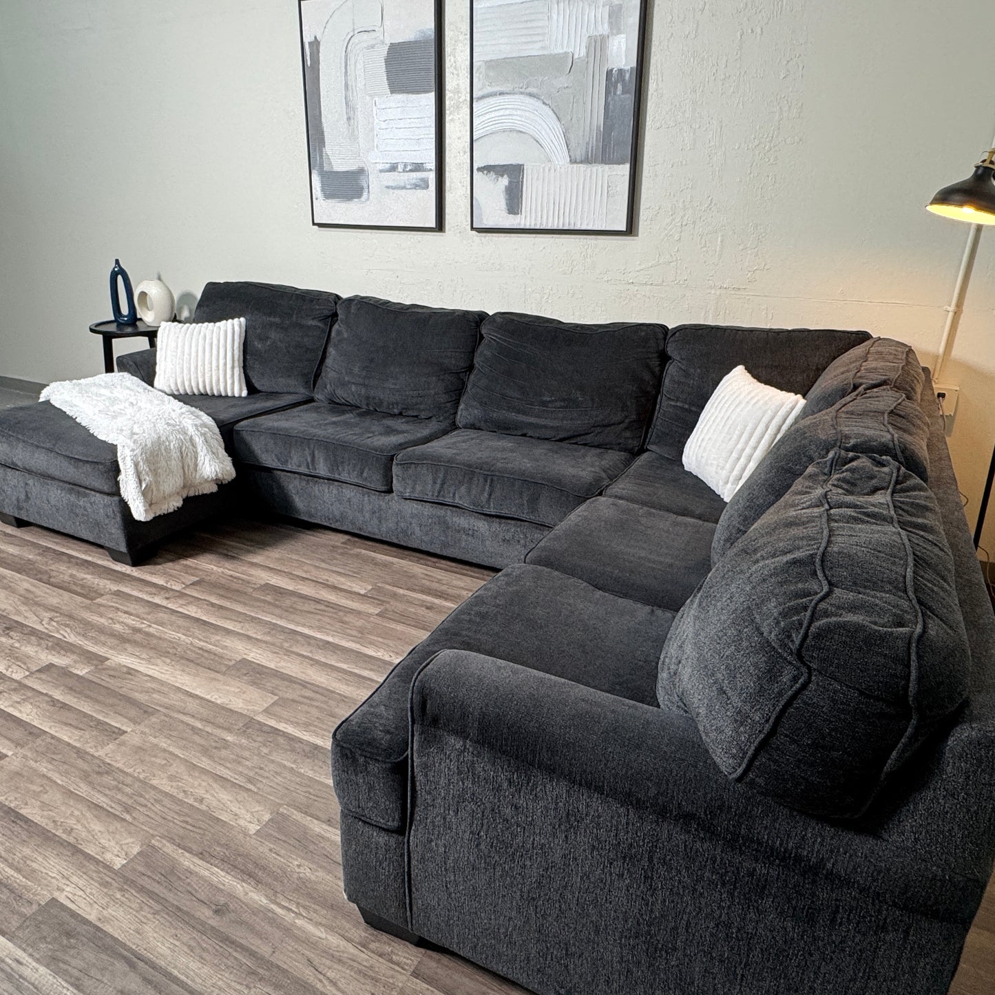 Dark Gray U Shaped Sectional