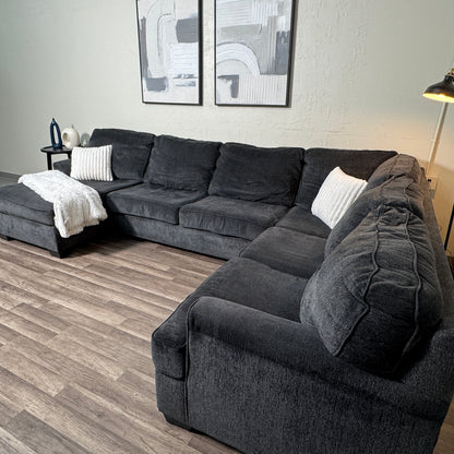 Dark Gray U Shaped Sectional