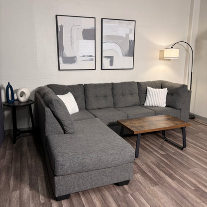 Gray Living Spaces Sectional