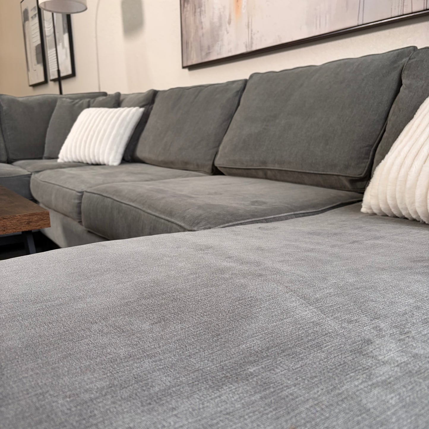 Macys Gray U Shaped Sectional