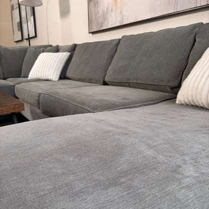 Macys Gray U Shaped Sectional
