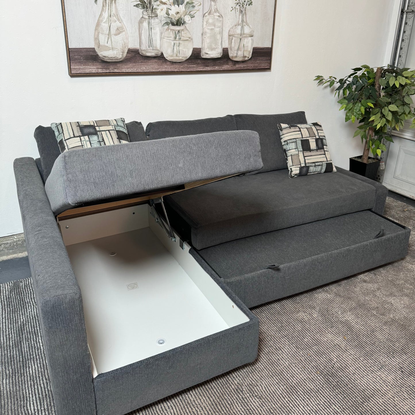 Ikea Friheten Sleeper Sectional with Storage and Pullout Bed