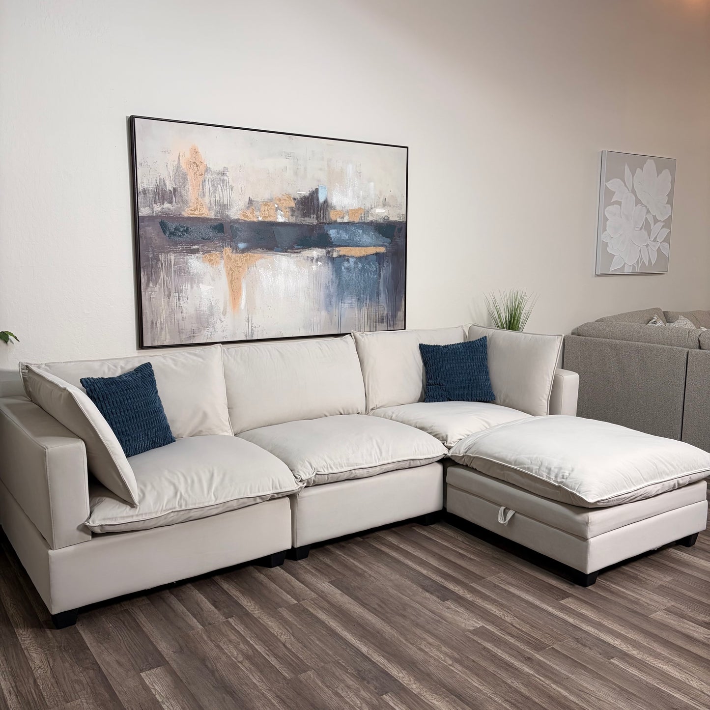 Sonoma Cloud 4-Piece Modular Sectional - Cream