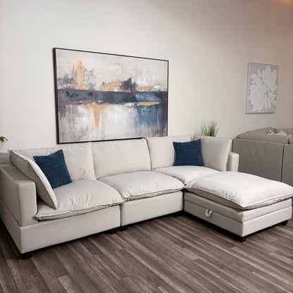 Sonoma Cloud 4-Piece Modular Sectional - Cream