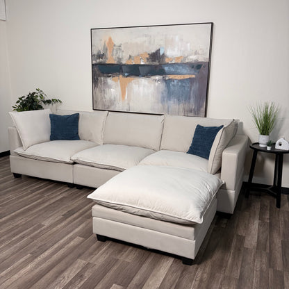 Sonoma Cloud 4-Piece Modular Sectional - Cream