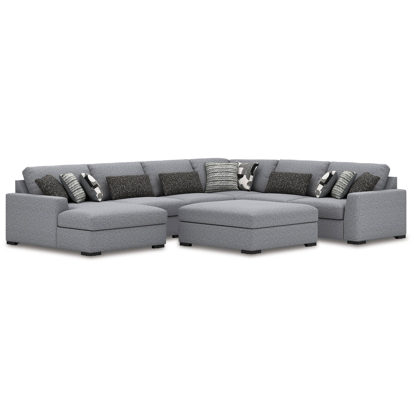 Muir 6 Piece Sectional with Chaise and Ottoman