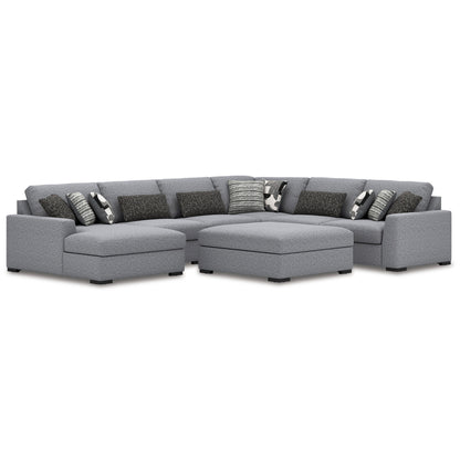 Muir 6 Piece Sectional with Chaise and Ottoman