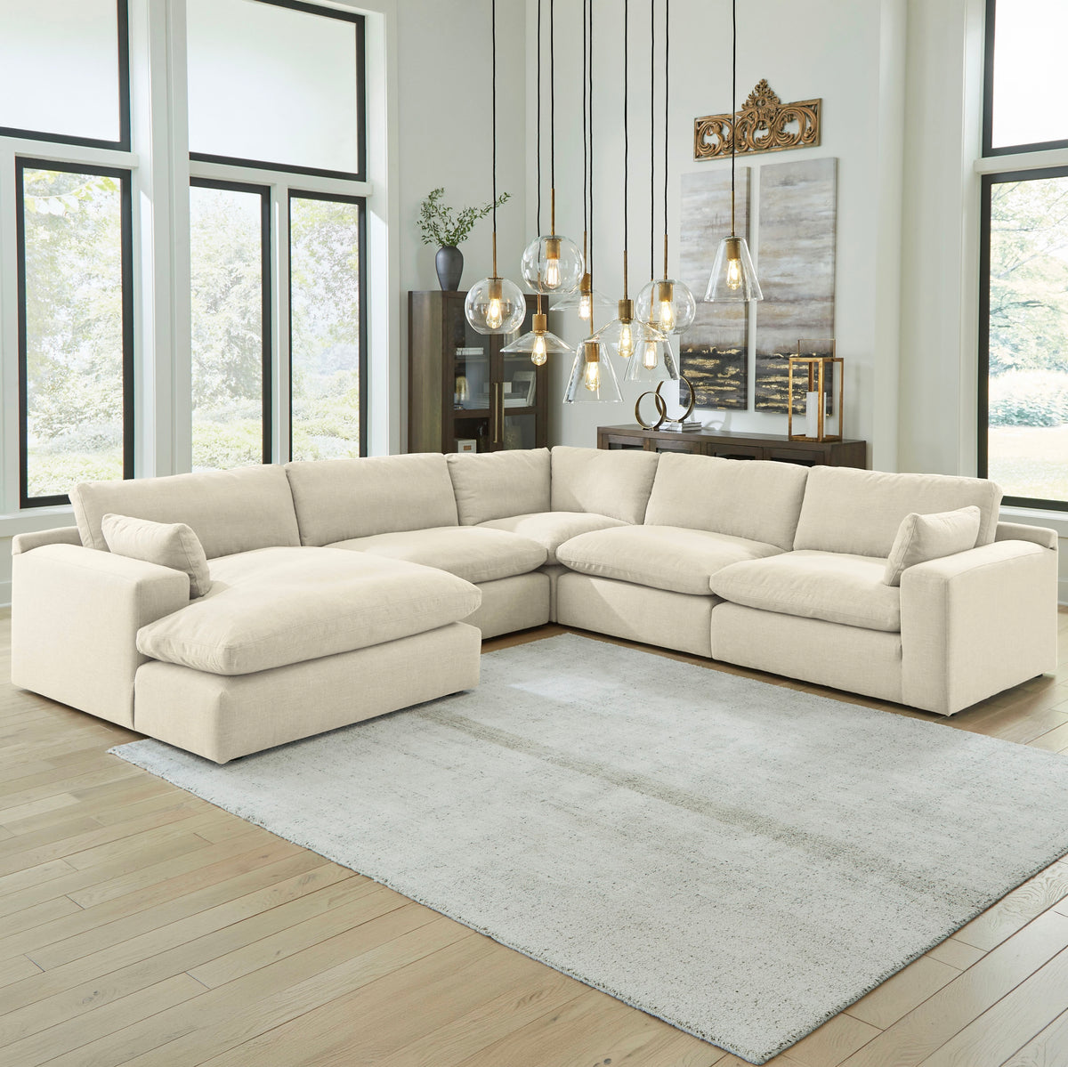 Sequoia 5-Piece Sectional Sofa with Chaise