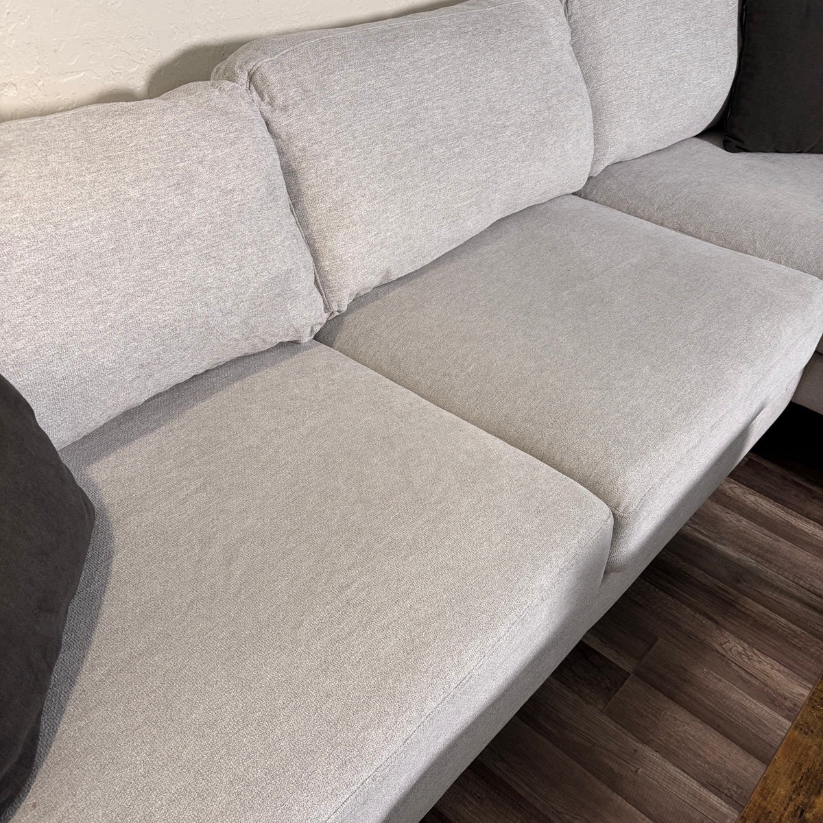 Living Spaces Light Gray Sectional