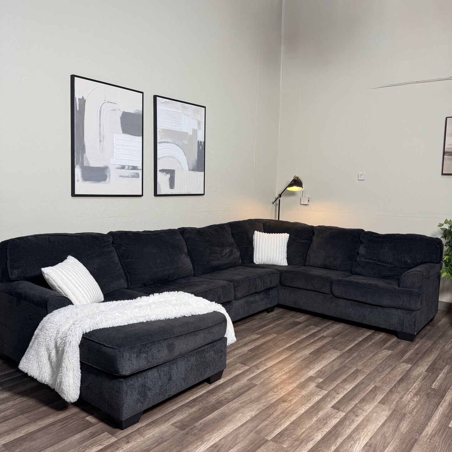 Dark Gray U Shaped Sectional