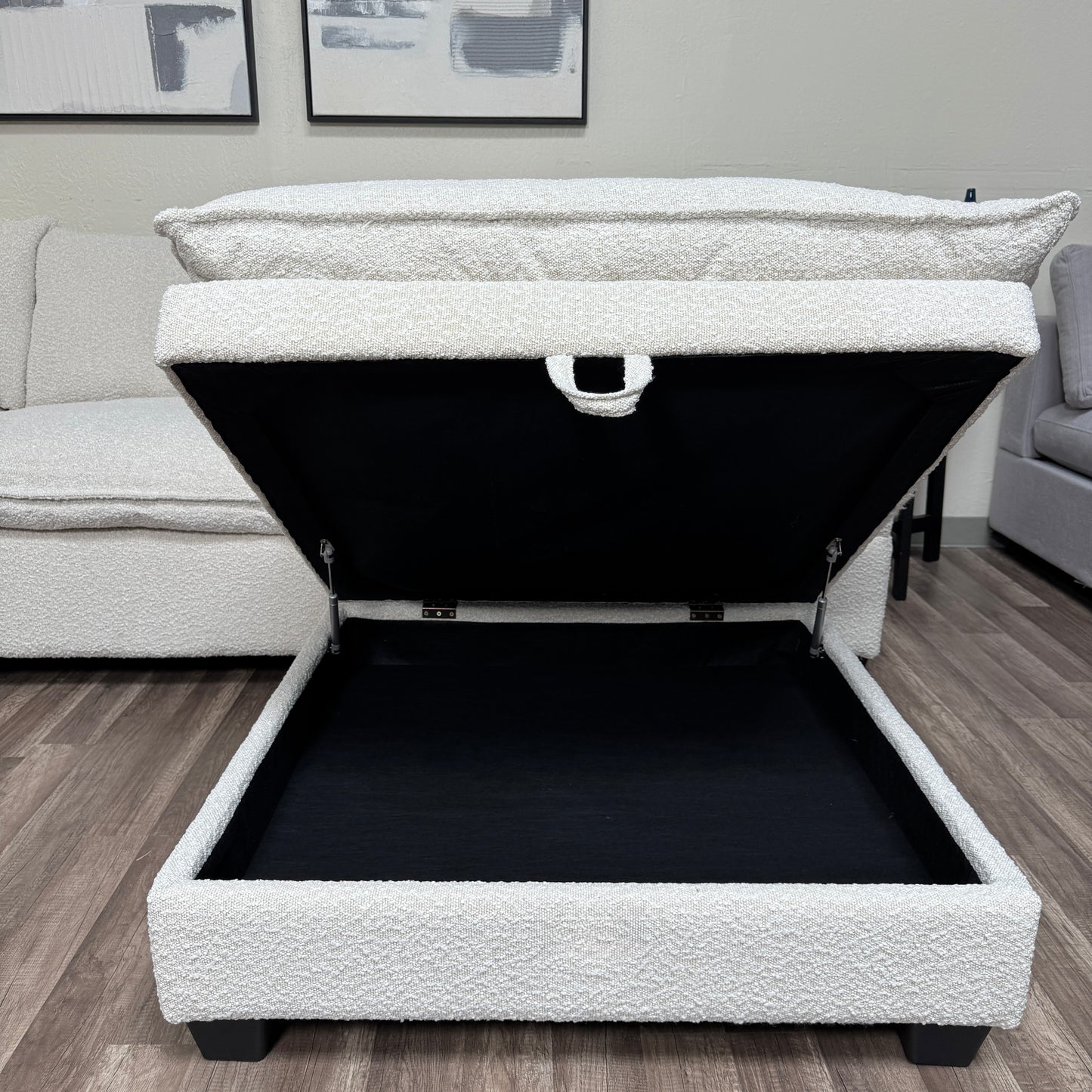 New In Box Cloud Boucle Modular Sectional - 4 Piece