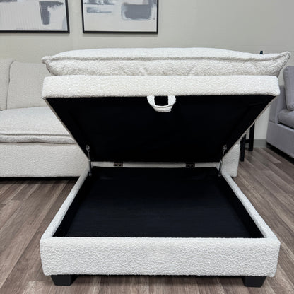 New In Box Cloud Boucle Modular Sectional - 4 Piece