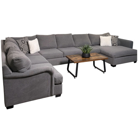 Oversized U Shape Gray Sectional