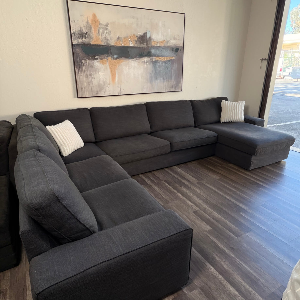 Ikea Kivik Dark Gray U Shape Sectional