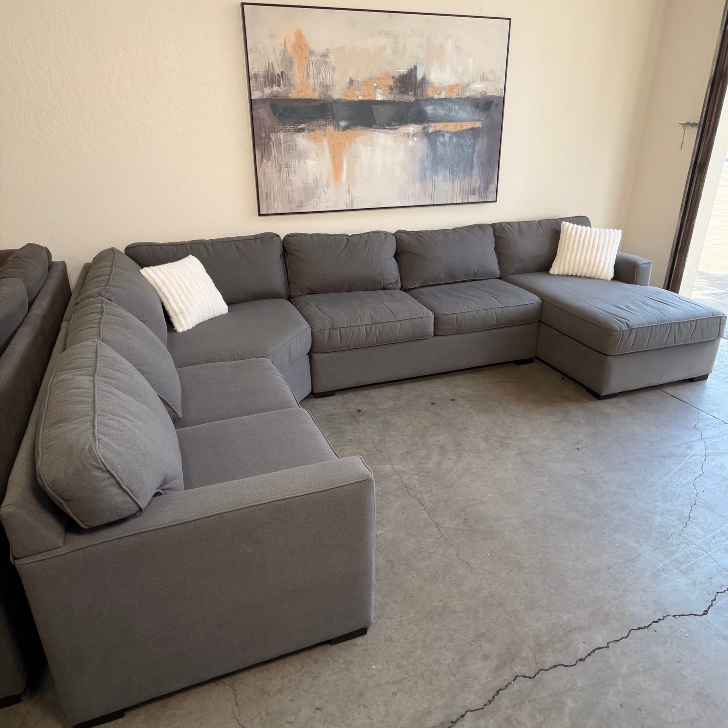 Dark Gray Living Spaces Sectional