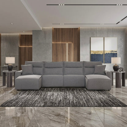 Maverick 4-Piece Dual Power Reclining Sectional with Double Chaise