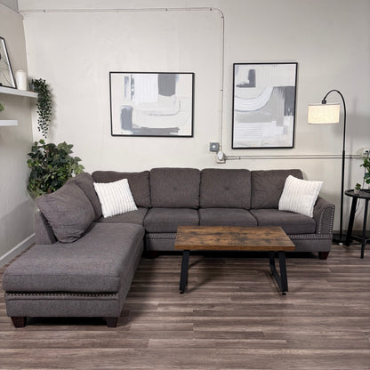Dark Gray L Sectional