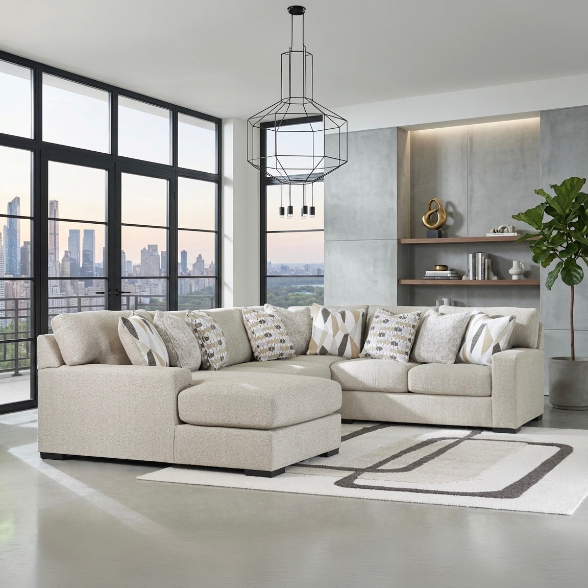 Trinity 4-Piece Sectional with Left Chaise