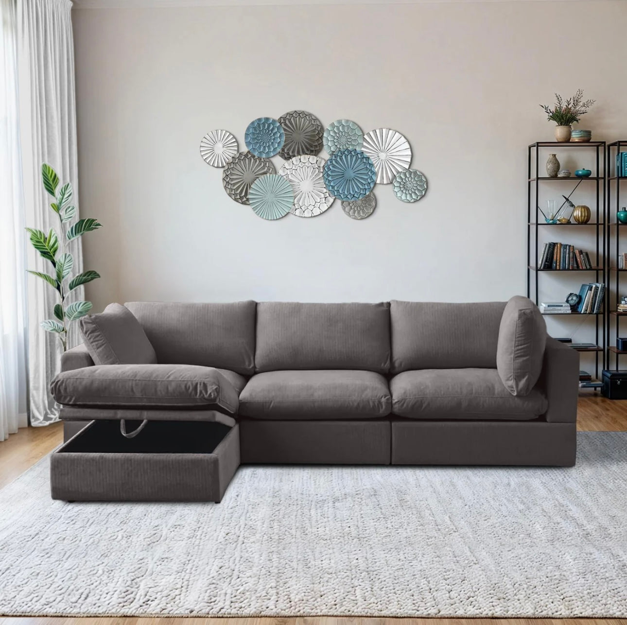 New In Box 4 Piece Comfy Cloud - Dark Gray
