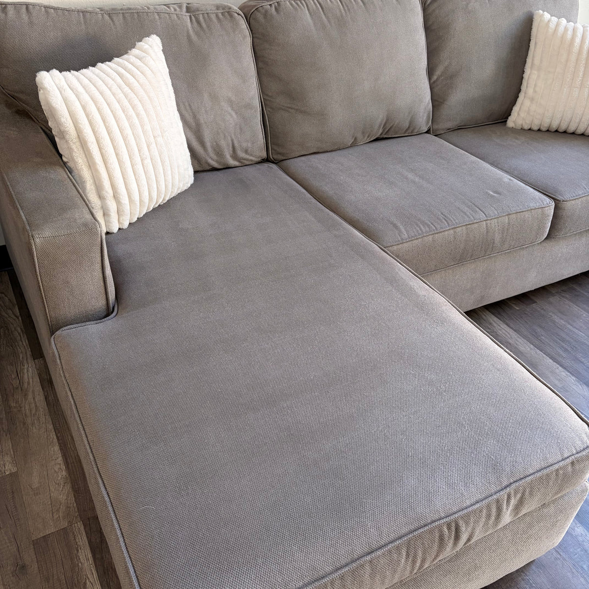 Living Spaces Gray Sectional