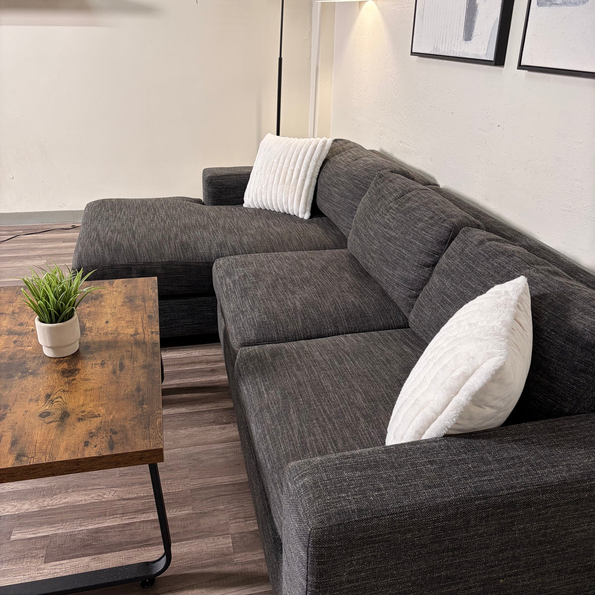 Dark Gray West Elm Sectional