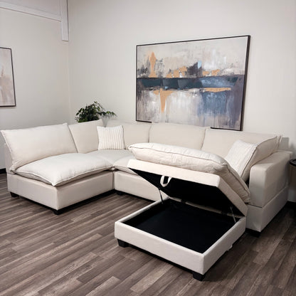 Sonoma Cloud 5-Piece Modular Sectional - Linen Sand