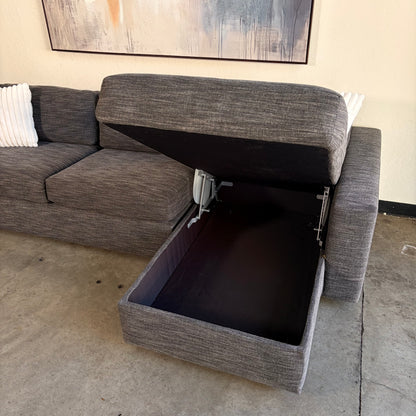 West Elm Sectional with Sleeper and Storage