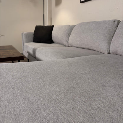 Living Spaces Light Gray Sectional