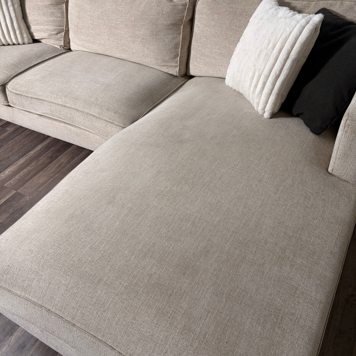 Living Spaces Beige Sectional