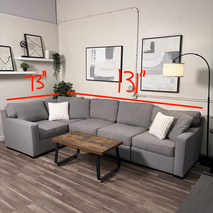 Gray 5 Piece Modular Sectional