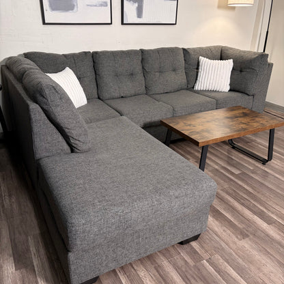 Gray Living Spaces Sectional
