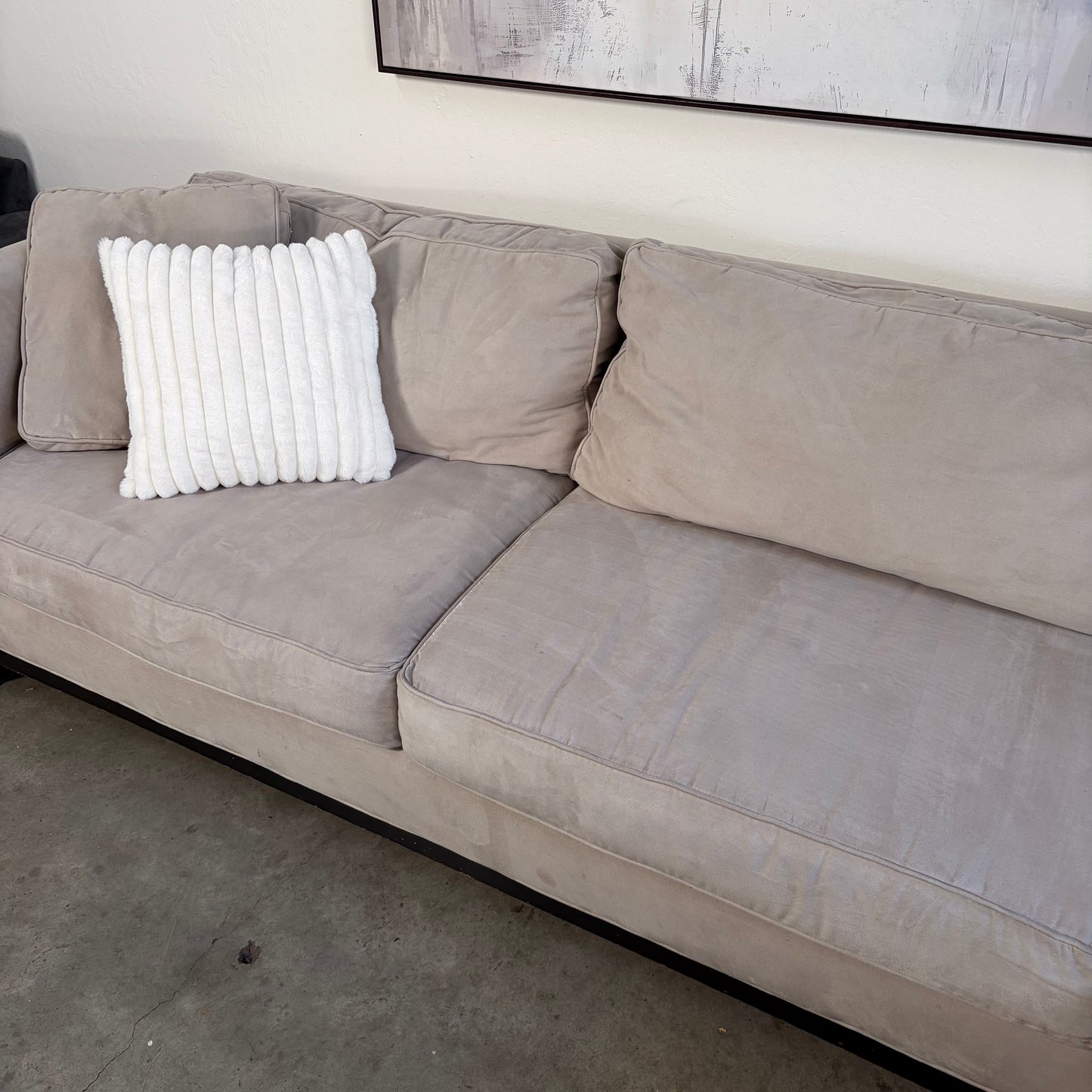 Plush L Shaped Sectional