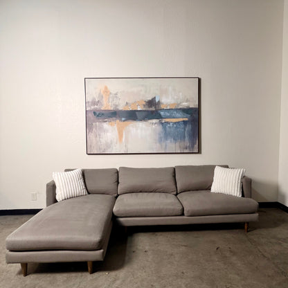 Room & Board Gray L Shaped Sectional