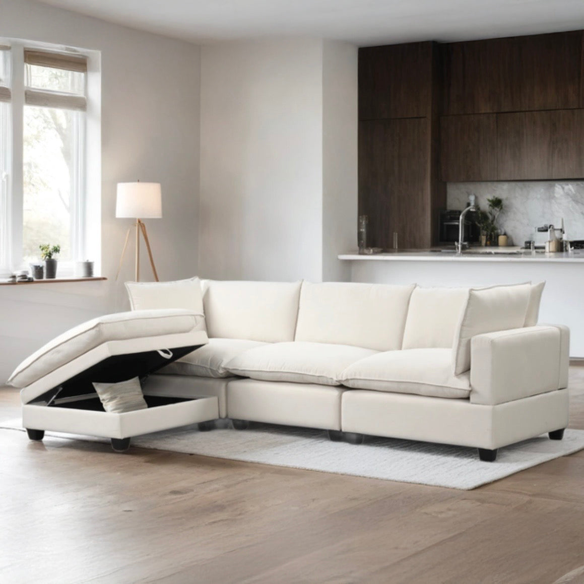 Cloud Modular Sectional - 4 Piece Sand