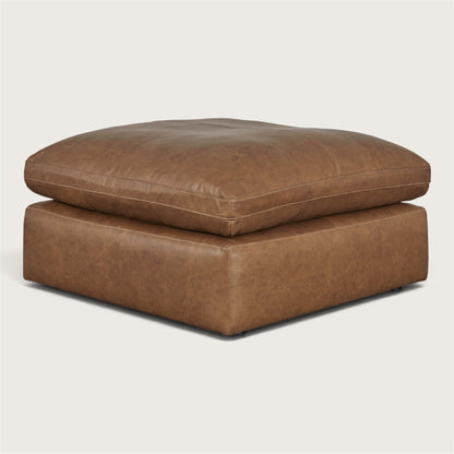 Belvedere 3-Piece Leather Modular Sofa + Oversized Ottoman